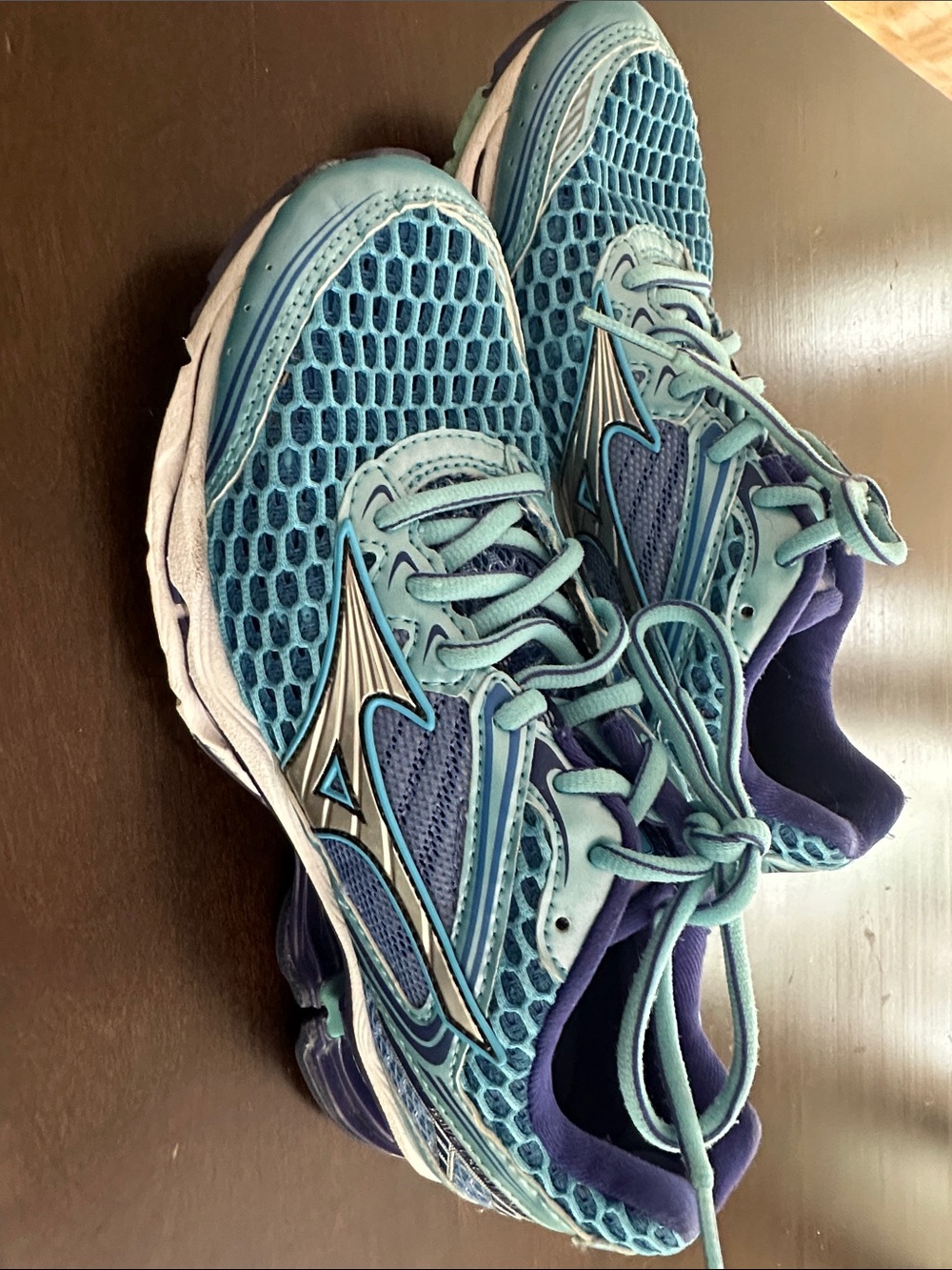 Mizuno Teal and Navy Women's Running Shoes